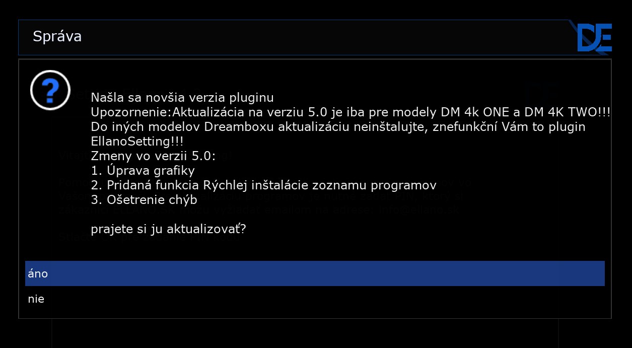 dreambox ellano setting plugin 5 0 6541