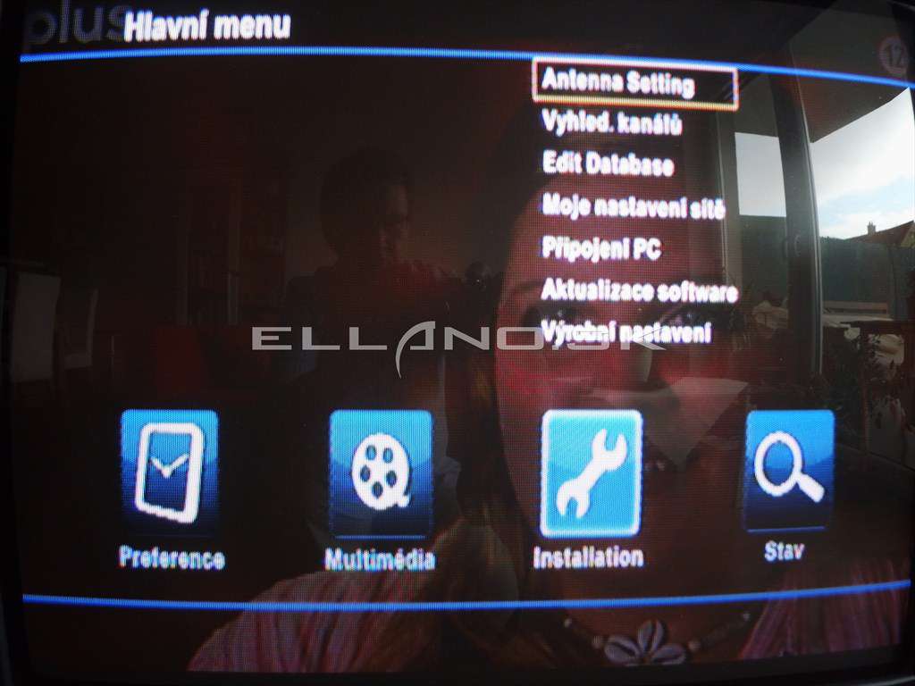 14 menu instalace