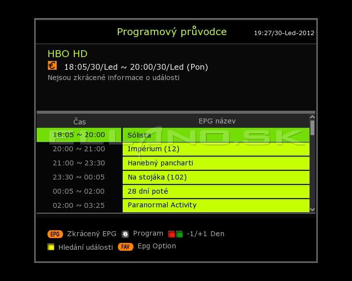 epg jeden program