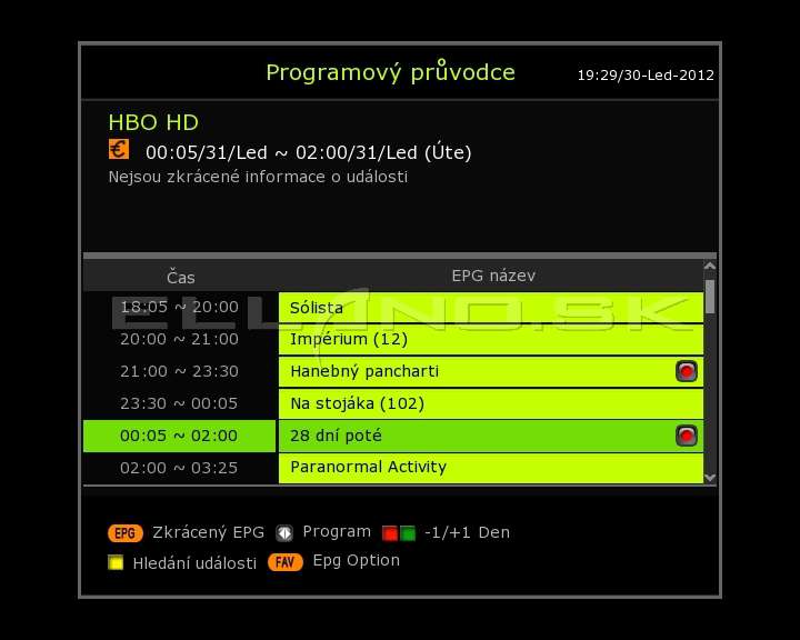 oznaen tv poad