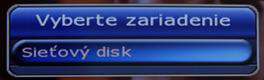 Vyber zarizeni sitovy disk