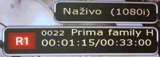 Informacni ikonky o prubehu nahravani