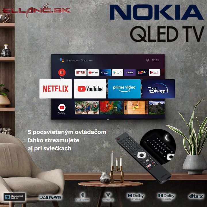 streamovanie pri svieckach qled nokia