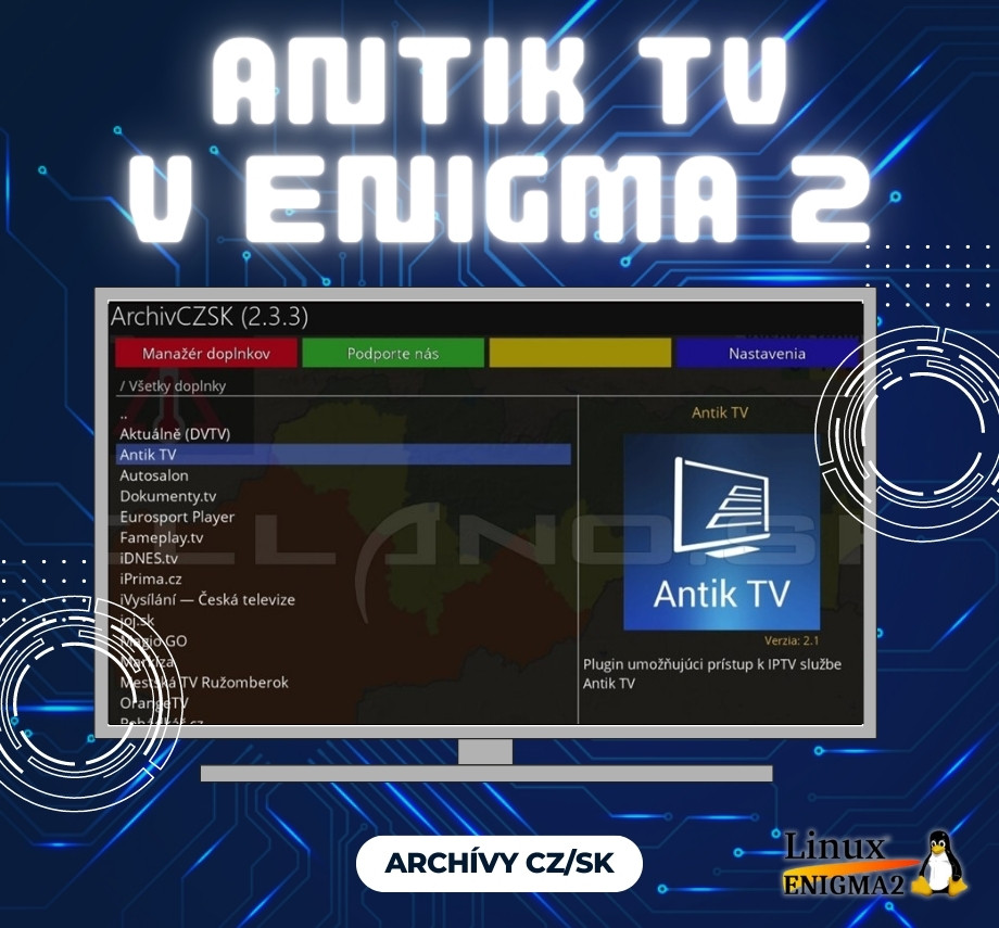 ako nastavit archiv v enigma2